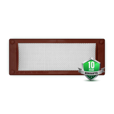 Pest Proofing Air Brick Cover by MouseMesh Small Brown 255mm(W) x 105mm(H) DIY at B&Q