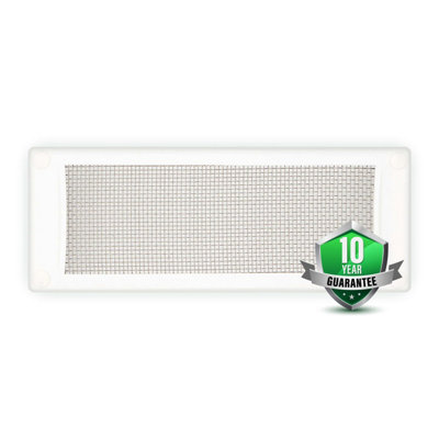 Pest Proofing Air Brick Cover by MouseMesh Small White 255mm(W) x 105mm(H) DIY at B&Q