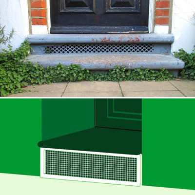 Pest Proofing Doorstep Vent Guard Cover by MouseMesh - Cut To Size 1030mm(W) x 190mm(H)