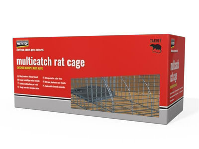 Pest-Stop Pelsis Group PSRMCAGE Multicatch Rat Cage PRCPSRMCAGE