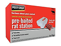 Pest-Stop Pelsis PSPBRS Super Rat & Mouse Killer Wax Block Pre-Baited Station
