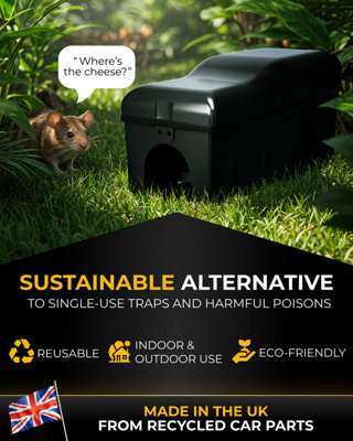 Pest X Pro Phantom Mouse Trap Box 4 Pack Heavy Duty Rodent Trap Station ...