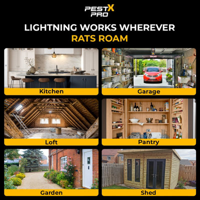 Pest X Pro Shadow Rat Trap Box 2 Pack Heavy Duty, Reusable Rodent Trap ...