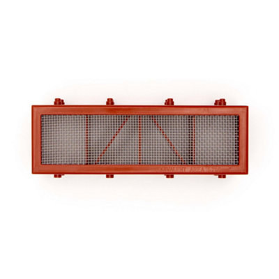 PestBrick - The Smart - Pest Proofing Air Brick by MouseMesh - Brick Red 215mm(W) x 80mm(H) X 68mm(D)