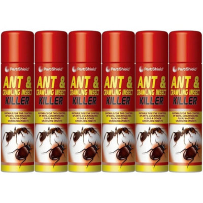 PestShield Ant & Insect Killer 300ml Spray x 6