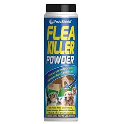 PestShield Flea Killer Powder Crawling Insect Killer Indoor & Outdoor 200g (Pack of 12)