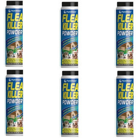 PestShield Flea Killer Powder Crawling Insect Killer Indoor & Outdoor 200g (Pack of 6)