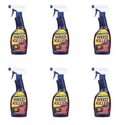 PestShield Weed Killer 500ml Trigger Spray  (BLUE BOTTLE) (Pack of 6)