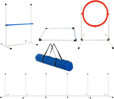 Pet Agility Training Equipment 4 in 1 Set for Play, Run, Jump - Adjustable Dog Agility Equipment (Pole + Hoop +Hurdle) & Carry Bag Price Comparisons | Compare The Build