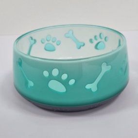 Pet Bowl 550ml Food and Water Dog Bowl Cat Bowl Anti Slip Base.