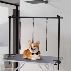 Pet Grooming Table H Shape Arm with Clamp Adjustable