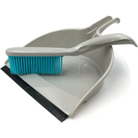 Pet Hair Remover Rubber Dustpan and Brush Set
