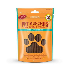 Pet Munchies Beef Liver Sticks 90G X 1 Pack