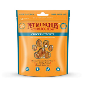Pet Munchies Chicken Twists Dog Treats 3x290g