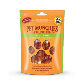 Pet Munchies Duck Twists 80g (Pack of 8)
