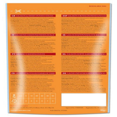 Pet Munchies Wild Salmon And Sweet Potato Dental Stick 90g (Pack of 8)