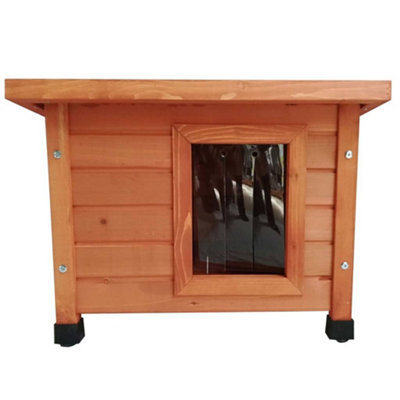 Pet Outdoor Cat House 57x45x43 cm Wood Brown