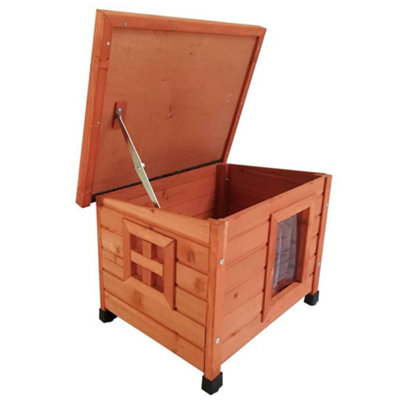 Pet Outdoor Cat House 57x45x43 cm Wood Brown - 3