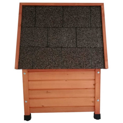 Pet Outdoor Cat House 57x45x43 cm Wood Brown - 4