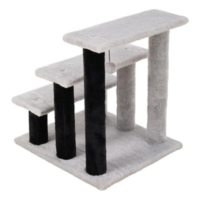 Pet Stairs Cat Tree with 3-step Climb Ladder, 40cm W x 45cm D x 48cm H