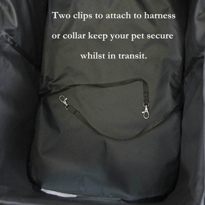 Pet Stroller Dog Cat Puppy Pram Pushchair Travel Cart Jogging Buggy Carrier (Black) - 9