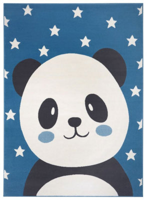 Peter Panda Rug 160 x 220cm / Cute & Cozy Panda-Themed Rug for Kids Rooms