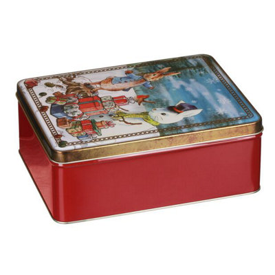 Peter Rabbit Christmas Deep Rectangular Storage Tin