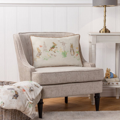 Peter Rabbit™ Classic Piped Polyester Filled Cushion