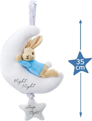 Peter Rabbit Musical Night Toy Baby Cot Plush Lullaby Soother Beatrix ...