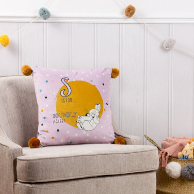 Peter Rabbit Peter Rabbit™ Dotty Printed Velvet Feather Filled Cushion