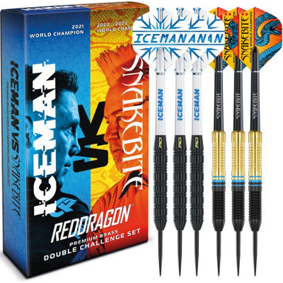 Peter Wright Snakebite v Gerwyn Price Iceman DWC Brass Darts Set