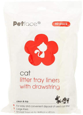 Petface Cat Litter Tray Drawstring Liners 50 Large Liners DIY at B Q