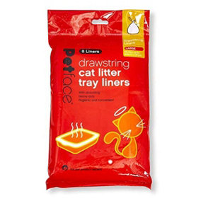 Petface Cat Litter Tray Drawstring Liners, 8 Large Liners