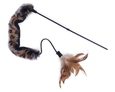 Petface Catkins Fur And Feather Super Teaser Cat Toy 