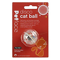 Petface Light Up Disco Ball Interactive Colour Changing Cat Toy