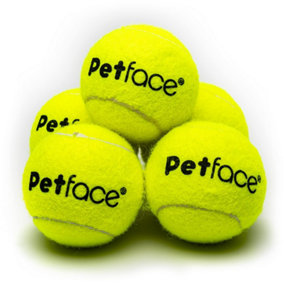 Petface Mini Super Tennis Balls for Dogs, 4.8 cm, 5-Piece