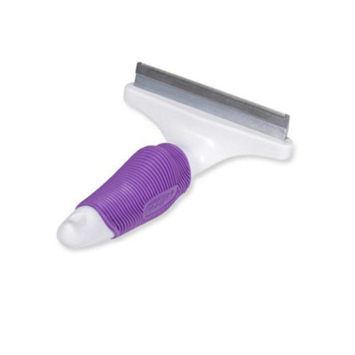 Petface Moult Control Groomer for Dogs/Cats, Large, White