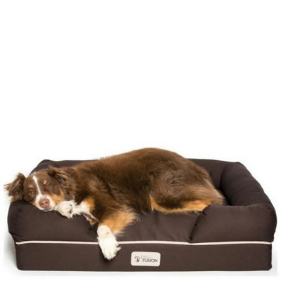 PetFusion Ultimate Waterproof Memory Foam Dog Bed for Medium Large