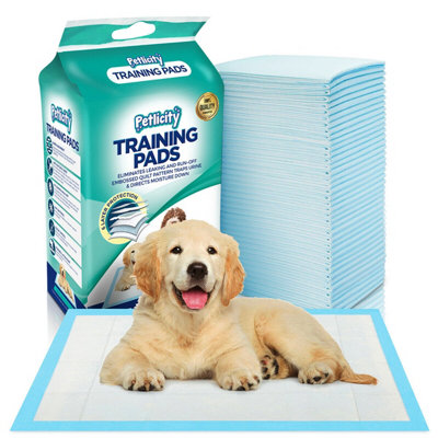 PETLICITY 50 Super Absorbent Puppy Training Pads - 45x60cm