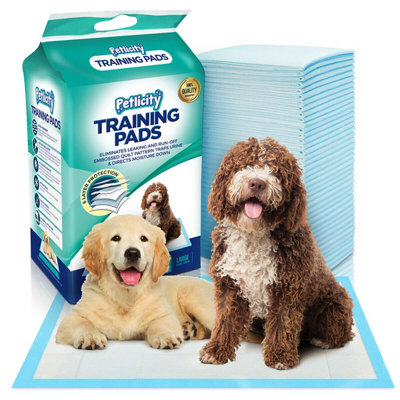 PETLICITY 50 Super Absorbent Puppy Training Pads - 60x60cm