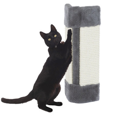 PETLICITY Cat Corner Scratching Scratch Post - Wall Mounted Pet Hanging Sisal Scratching Pad