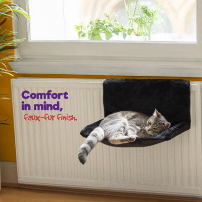 Petlicity Cat Radiator Bed Warm Cosy Hammock with Strong Metal Frame ...