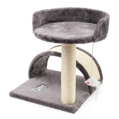 PETLICITY Cat Tree Scratching Posts with a Soft Kitten Bed Easy