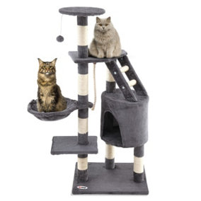 PETLICITY Large Cat Tree Activity Centre - Multi-Functional Play & Climbing Tree with Scratching Posts, Pet Activity Play Centers
