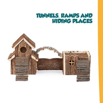 Wooden sales hamster playground