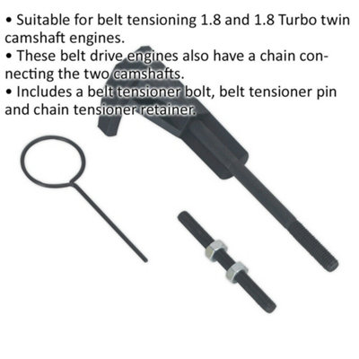 Petrol Engine Belt Drive Replacement Service Set for VW Audi 1.8 1.8T