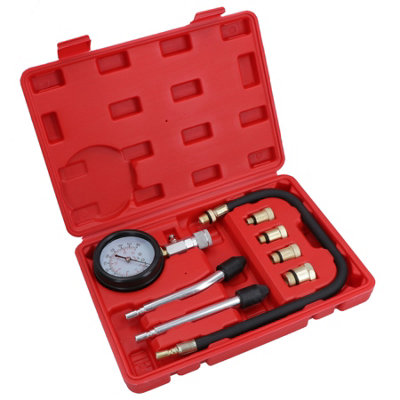 Petrol Engine Compression Tester Cylinder Leakage Detector 10 12 14 18mm
