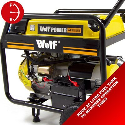 Petrol Generator Electric Start Wolf WPB1110ES 8000w 10KVA 17HP - 4