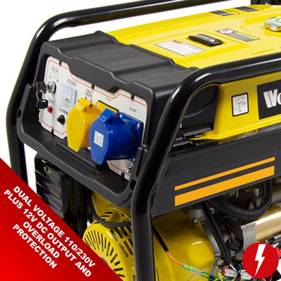 Petrol Generator Electric Start Wolf WPB1110ES 8000w 10KVA 17HP - 5