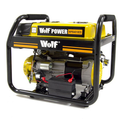 Petrol Generator Electric Start Wolf WPB4010ES 3000w 7HP